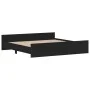 Estructura de cama con cabecero piecero negro 200x200cm de , Camas y somieres - Ref: Foro24-3203734, Precio: 147,10 €, Descue...