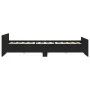 Estructura de cama con cabecero piecero negro 200x200cm de , Camas y somieres - Ref: Foro24-3203734, Precio: 147,10 €, Descue...