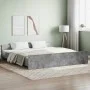 Concrete gray bed frame with headboard and footboard 200x200cm by , Beds and slatted bases - Ref: Foro24-3203736, Price: 128,...