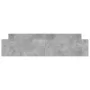 Concrete gray bed frame with headboard and footboard 200x200cm by , Beds and slatted bases - Ref: Foro24-3203736, Price: 128,...