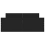 Bed frame with black headboard and footboard 120x200 cm by , Beds and slatted bases - Ref: Foro24-3203741, Price: 125,82 €, D...