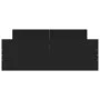 Bed frame with black headboard and footboard 120x200 cm by , Beds and slatted bases - Ref: Foro24-3203741, Price: 125,02 €, D...