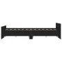 Bed frame with black headboard and footboard 120x200 cm by , Beds and slatted bases - Ref: Foro24-3203741, Price: 125,02 €, D...