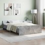 Betongrauer Bettrahmen mit Kopf- und Fußteil 120 x 200 cm von , Betten und Lattenroste - Ref: Foro24-3203743, Preis: 135,24 €...