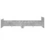 Concrete gray bed frame with headboard and footboard 150x200cm by , Beds and slatted bases - Ref: Foro24-3203757, Price: 134,...