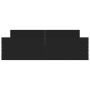 Bed frame with black headboard and footboard 150x200 cm by , Beds and slatted bases - Ref: Foro24-3203755, Price: 125,51 €, D...