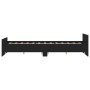 Bed frame with black headboard and footboard 150x200 cm by , Beds and slatted bases - Ref: Foro24-3203755, Price: 125,51 €, D...