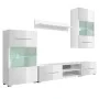 5-teiliges Wohnzimmermöbel-Set mit weißer LED-Beleuchtung von vidaXL, TV-Möbel - Ref: Foro24-243863, Preis: 386,67 €, Rabatt: %