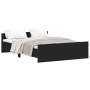 Bettgestell mit Kopf- und Fußteil schwarz 140x190 cm von , Betten und Lattenroste - Ref: Foro24-3203783, Preis: 158,99 €, Rab...