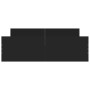 Bed frame with headboard and footboard black 140x190 cm by , Beds and slatted bases - Ref: Foro24-3203783, Price: 158,99 €, D...