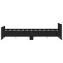 Bed frame with headboard and footboard black 140x190 cm by , Beds and slatted bases - Ref: Foro24-3203783, Price: 156,40 €, D...