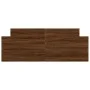 Bed frame with brown oak headboard and footboard 140x190 cm by , Beds and slatted bases - Ref: Foro24-3203788, Price: 147,28 ...
