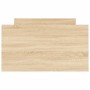Bettgestell mit Kopfteil und Fußteil aus Sonoma-Eiche 90x200 cm von , Betten und Lattenroste - Ref: Foro24-3203805, Preis: 14...