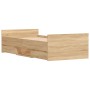 Estructura de cama con cabecero piecero roble Sonoma 90x200 cm