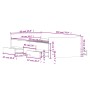 Bettgestell mit Kopfteil und Fußteil aus Sonoma-Eiche 90x200 cm von , Betten und Lattenroste - Ref: Foro24-3203805, Preis: 14...