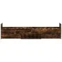 Bed frame with smoked oak headboard and footboard 90x200cm by , Beds and slatted bases - Ref: Foro24-3203807, Price: 212,77 €...