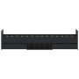 Bed frame with black headboard and footboard 100x200cm by , Beds and slatted bases - Ref: Foro24-3203797, Price: 229,50 €, Di...