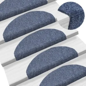 Stufenmatte 15 Stk. gestanzter Stoff 65x21x4 cm blau von vidaXL, Treppenmatten - Ref: Foro24-132701, Preis: 43,03 €, Rabatt: %