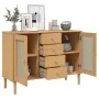 SENJA sideboard rattan look brown pine wood 112x40x80 cm by , Sideboards - Ref: Foro24-358025, Price: 143,07 €, Discount: %