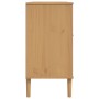 Aparador SENJA aspecto de ratán madera pino marrón 112x40x80 cm de , Aparadores - Ref: Foro24-358025, Precio: 144,58 €