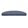 Alfombrilla de escaleras 15 uds tela punzonada 65x21x4 cm azul de vidaXL, Alfombrillas para escalones - Ref: Foro24-132701, P...