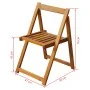 Klappbare Gartenstühle 2 Einheiten aus massivem Akazienholz von vidaXL, Gartenstühle - Ref: Foro24-42660, Preis: 82,52 €, Rab...