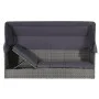 Cama de jardín con toldo 205x62 cm ratán sintético gris de vidaXL, Tumbonas - Ref: Foro24-43962, Precio: 259,34 €, Descuento: %
