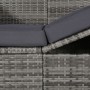 Garden bed with awning 205x62 cm gray synthetic rattan by vidaXL, Loungers - Ref: Foro24-43962, Price: 262,00 €, Discount: %