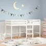 Children's loft bed ladder solid white pine wood 80x200 cm by vidaXL, Beds and slatted bases - Ref: Foro24-835887, Price: 143...