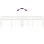 Children's loft bed ladder solid white pine wood 80x200 cm by vidaXL, Beds and slatted bases - Ref: Foro24-835887, Price: 143...