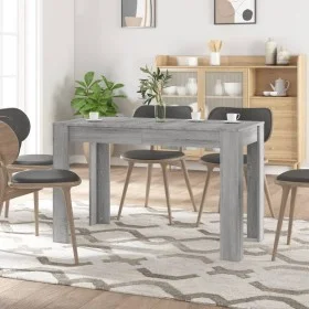 Gray Sonoma engineered wood dining table 120x60x76 cm by vidaXL, Kitchen and dining tables - Ref: Foro24-838190, Price: 73,10...