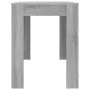 Mesa de comedor madera de ingeniería Sonoma gris 120x60x76 cm de vidaXL, Mesas de cocina y de comedor - Ref: Foro24-838190, P...