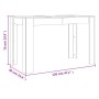 Grauer Esstisch aus Sonoma-Holzwerkstoff, 120 x 60 x 76 cm von vidaXL, Küchen- und Esstische - Ref: Foro24-838190, Preis: 73,...