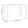 Mesa de comedor madera de ingeniería Sonoma gris 120x60x76 cm de vidaXL, Mesas de cocina y de comedor - Ref: Foro24-838190, P...