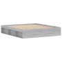 Estructura de cama gris Sonoma 180x200 cm