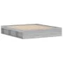 Sonoma gray bed frame 180x200 cm by vidaXL, Beds and slatted bases - Ref: Foro24-3203885, Price: 157,68 €, Discount: %