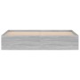Estructura de cama gris Sonoma 180x200 cm de vidaXL, Camas y somieres - Ref: Foro24-3203885, Precio: 159,44 €, Descuento: %