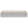Sonoma gray bed frame 180x200 cm by vidaXL, Beds and slatted bases - Ref: Foro24-3203885, Price: 157,68 €, Discount: %
