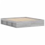 Estructura de cama gris Sonoma 180x200 cm de vidaXL, Camas y somieres - Ref: Foro24-3203885, Precio: 159,44 €, Descuento: %