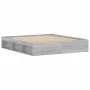 Sonoma gray bed frame 180x200 cm by vidaXL, Beds and slatted bases - Ref: Foro24-3203885, Price: 157,68 €, Discount: %