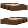 Oak brown bed frame 120x190 cm by vidaXL, Beds and slatted bases - Ref: Foro24-3203900, Price: 195,60 €, Discount: %