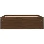 Estructura de cama marrón roble 120x190 cm de vidaXL, Camas y somieres - Ref: Foro24-3203900, Precio: 192,14 €, Descuento: %