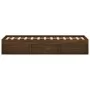 Estructura de cama marrón roble 120x190 cm de vidaXL, Camas y somieres - Ref: Foro24-3203900, Precio: 192,14 €, Descuento: %
