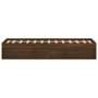 Oak brown bed frame 120x190 cm by vidaXL, Beds and slatted bases - Ref: Foro24-3203900, Price: 195,60 €, Discount: %