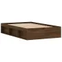 Estructura de cama marrón roble 120x190 cm de vidaXL, Camas y somieres - Ref: Foro24-3203900, Precio: 192,14 €, Descuento: %