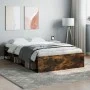 Smoked oak bed frame 120x190 cm by vidaXL, Beds and slatted bases - Ref: Foro24-3203898, Price: 147,34 €, Discount: %