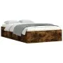Smoked oak bed frame 120x190 cm by vidaXL, Beds and slatted bases - Ref: Foro24-3203898, Price: 147,34 €, Discount: %