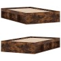 Bettrahmen aus geräucherter Eiche, 120 x 190 cm von vidaXL, Betten und Lattenroste - Ref: Foro24-3203898, Preis: 148,07 €, Ra...