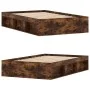 Smoked oak bed frame 120x190 cm by vidaXL, Beds and slatted bases - Ref: Foro24-3203898, Price: 147,34 €, Discount: %