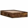 Smoked oak bed frame 120x190 cm by vidaXL, Beds and slatted bases - Ref: Foro24-3203898, Price: 147,34 €, Discount: %